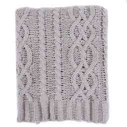 Throw Blanket for Couch, Knitted Chenille Throw Blanket for Sofa, Warm Decorative Blanket, 50"x60" BTL15033-Camel/cream