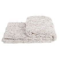 Knit Throw Blanket for Couch Chairs Bed Beach, Home Decorative Chenille Blanket, 50 x 60 Inch (White)' BTL18157-white