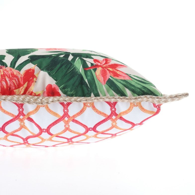 Beautiful Flower Pillow Covers Jungle Leaf Decorative Pillowcases Throw Cushion Covers for Sofa