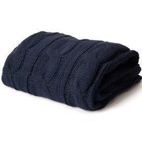 Soft Cozy Chic Trave Knitted Blankets for Bedroom Living Room for Sofa Chair 50"x60" cream/navy/khaki/pal blue/grey/brown/red