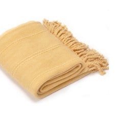 Cable Knit Woven Luxury Throw Blanket with Tassel Ends 50"x 60" (Green) BTL15019 green/blue