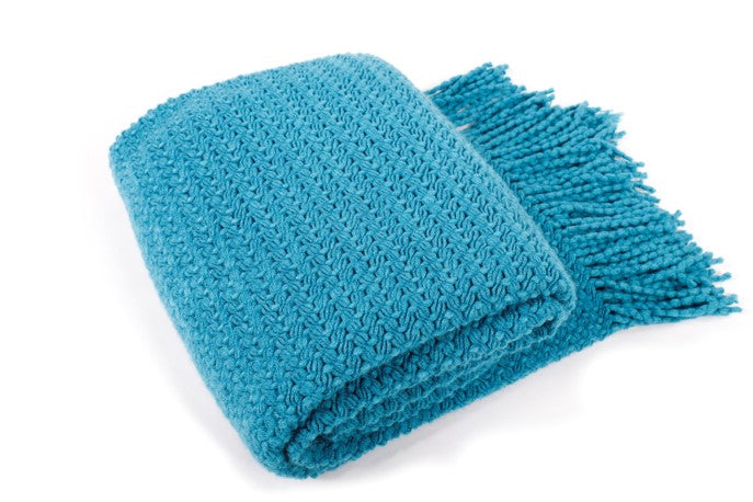 Wheat Knit Tassel Throw Blanket for Couch Sofa Bed Home Décor  Soft Warm Lightweight Blanket 51” x 59” Bluish Grey/blue/light grey