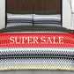 SUPER SALE ! Gene Digital TEAL  / BLACK Nationalistic style Quilt  Cover set Queen size