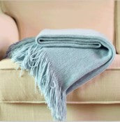 Solid Blanket Cross Woven Couch Throw Knitted with Lightweight for Bed Or Sofa Decorative BTL18131