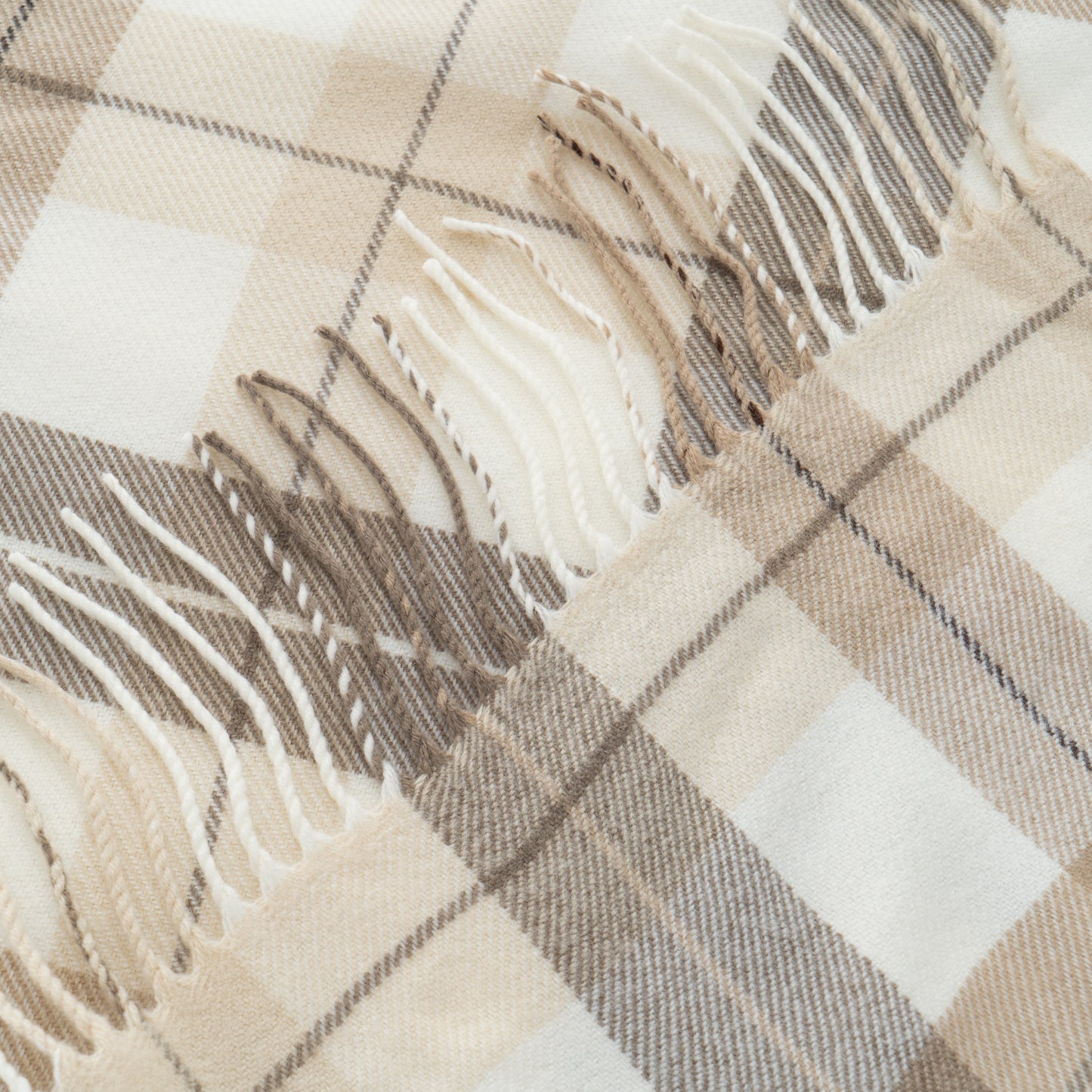 Buffalo Plaid for Couch Soft Woven Blanket with Decorative Fringe Throw Blanket for Bed, Sofa Office BTL17113- Grey&White