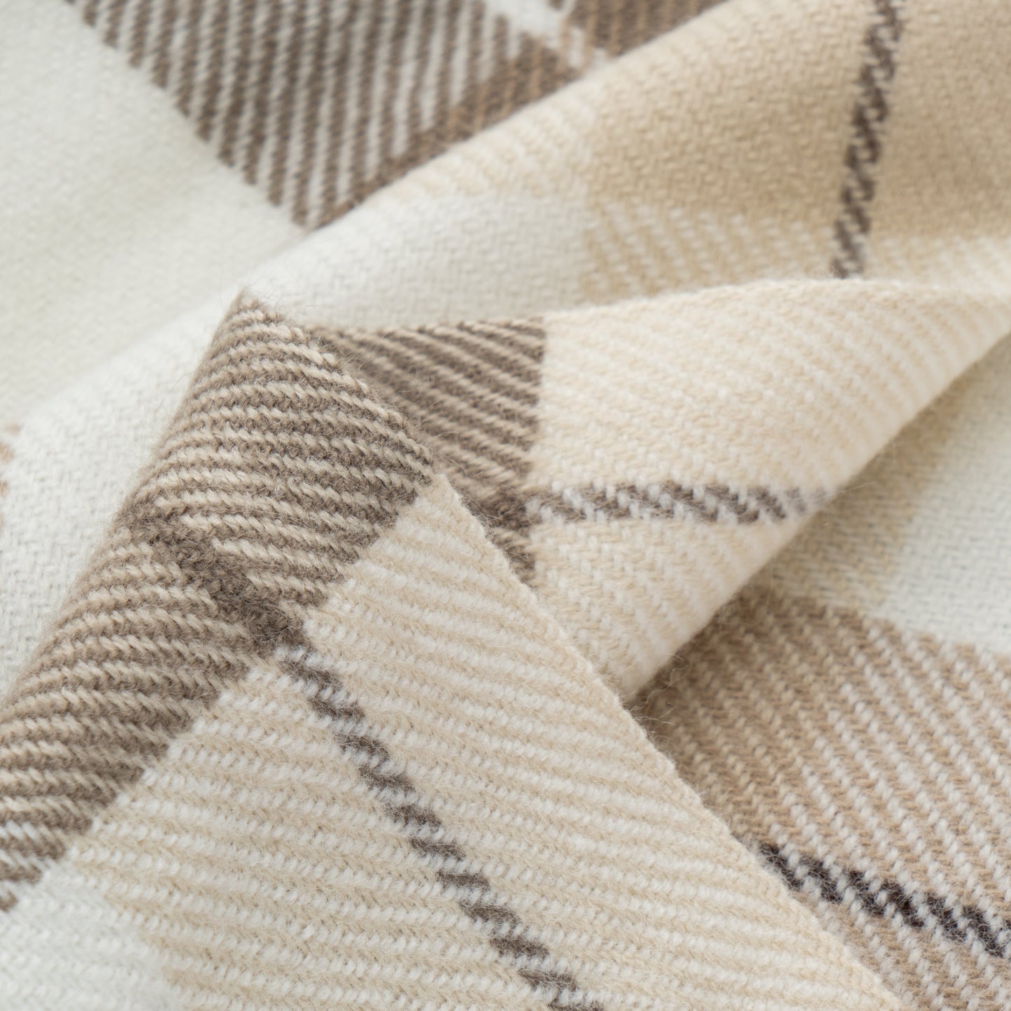 Buffalo Plaid for Couch Soft Woven Blanket with Decorative Fringe Throw Blanket for Bed, Sofa Office BTL17113- Grey&White