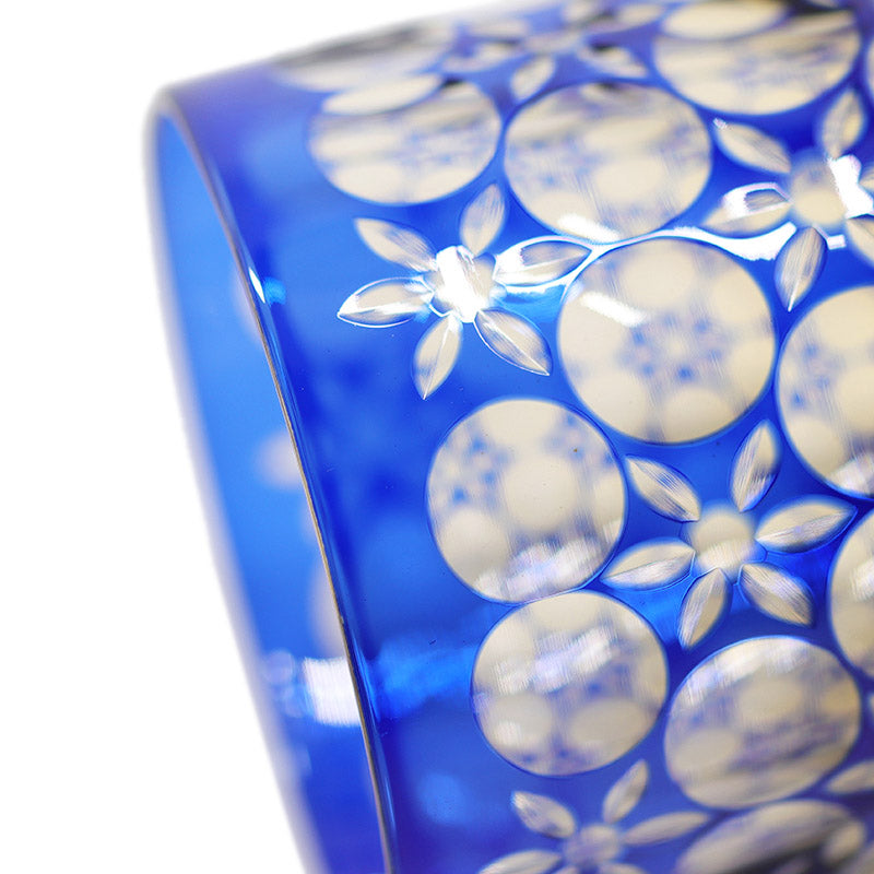 "江戸切子” Edokiriko Gorgeous Brilliance Rock Glass JP-009