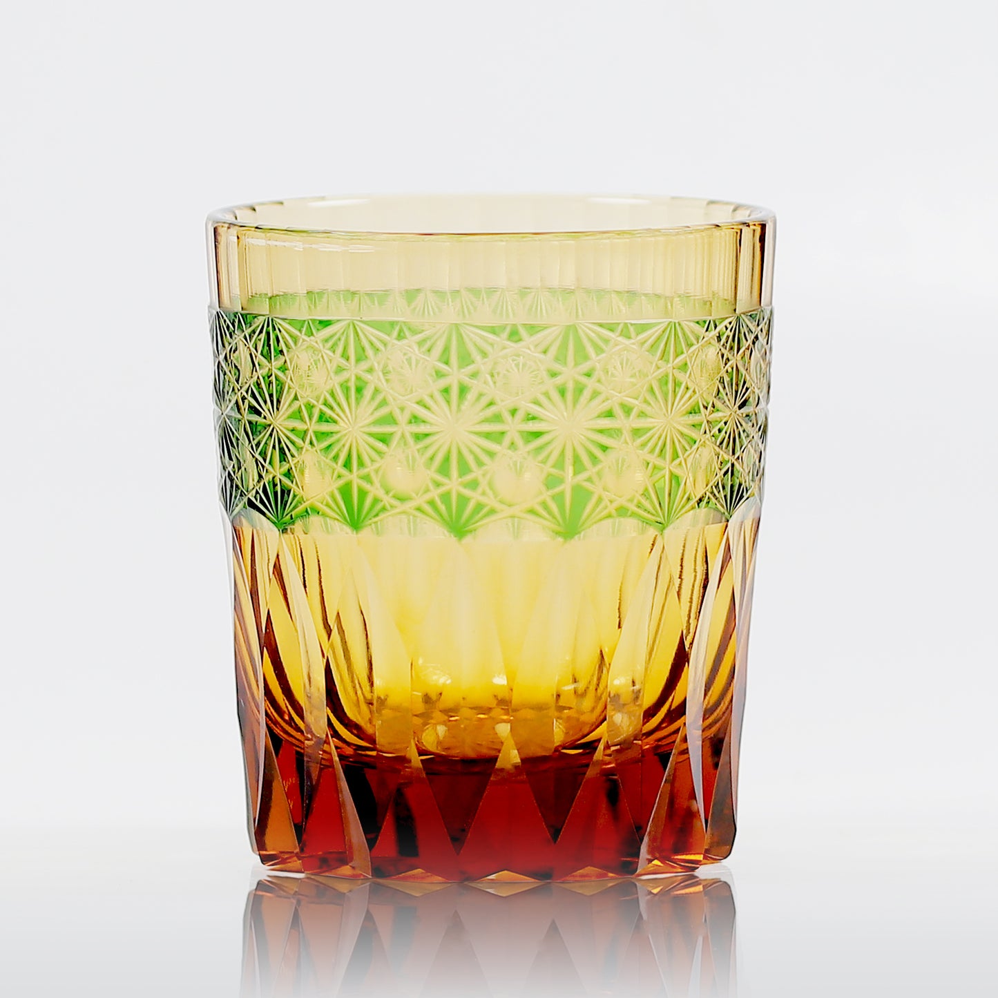 "江戸切子” Edokiriko Gorgeous Brilliance Rock Glass JP-024