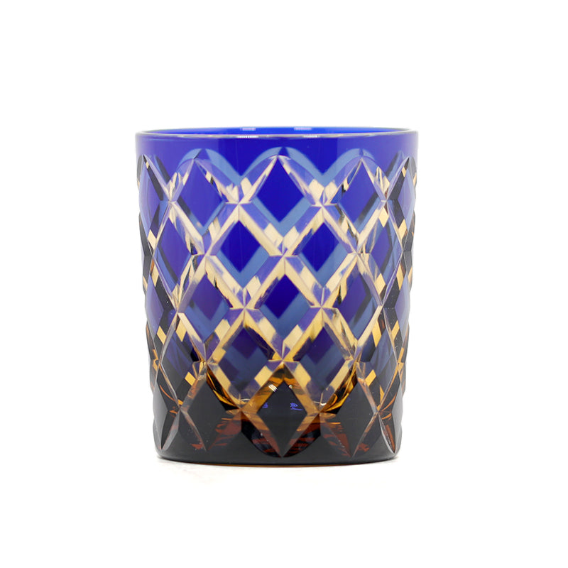 "江戸切子” Edokiriko Gorgeous Brilliance Rock Glass JP-005