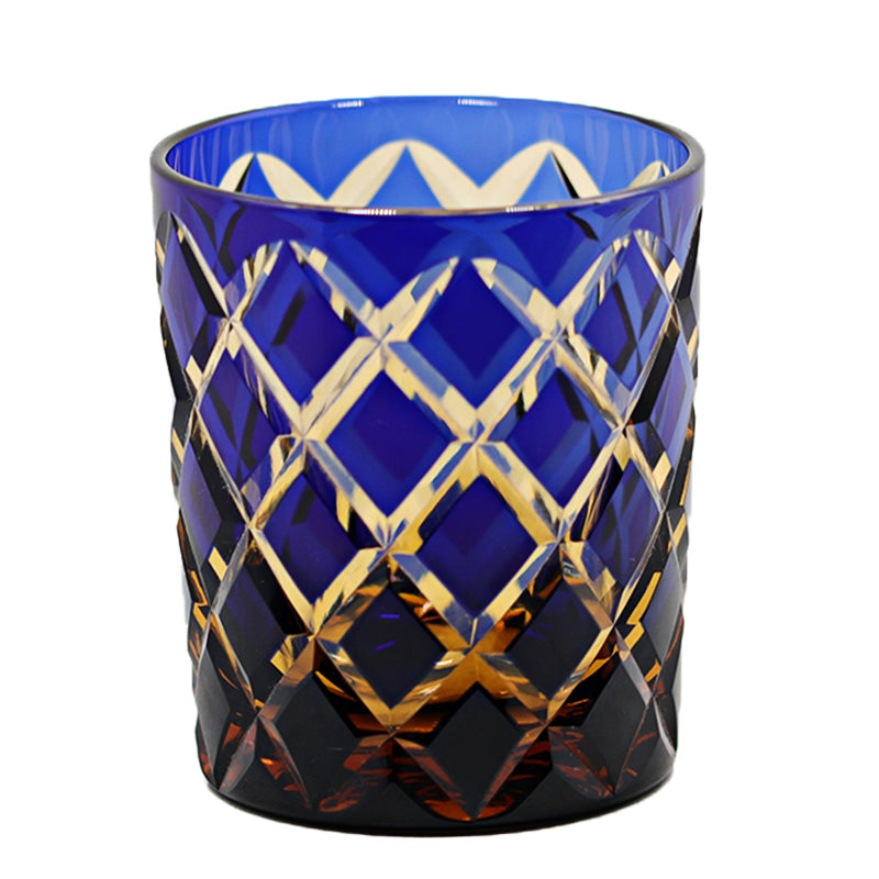 "江戸切子” Edokiriko Gorgeous Brilliance Rock Glass JP-005