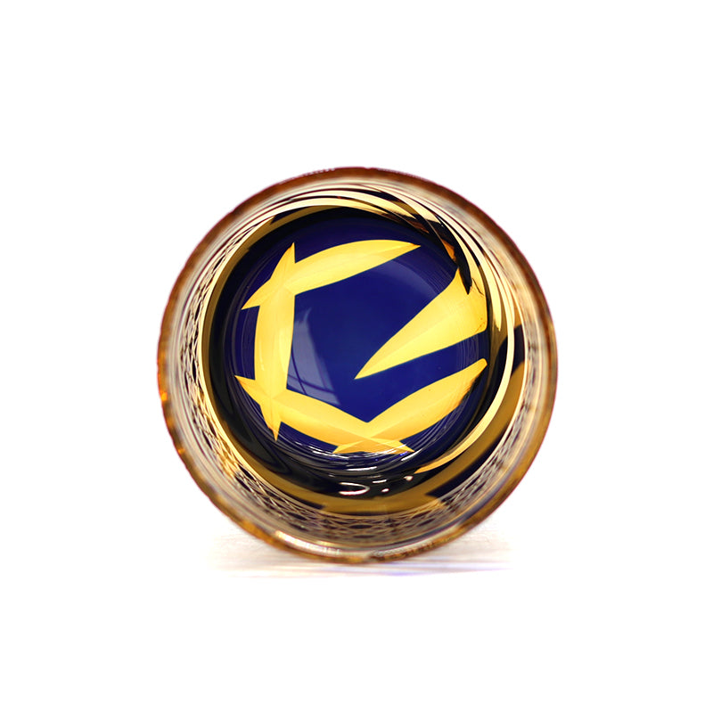 "江戸切子” Edokiriko Gorgeous Brilliance Rock Glass JP-006