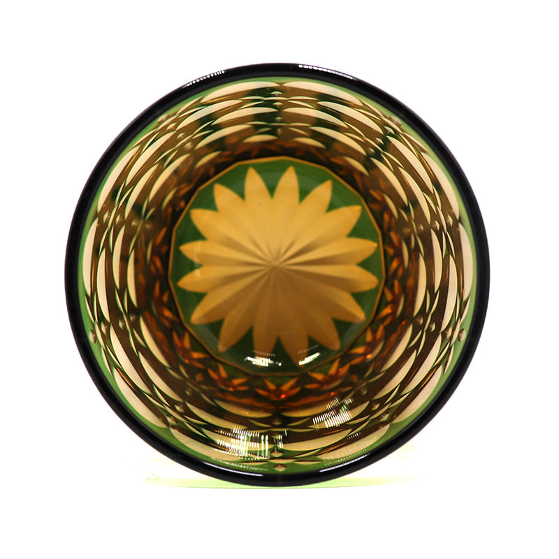 "江戸切子” Edokiriko Gorgeous Brilliance Rock Glass JP-009