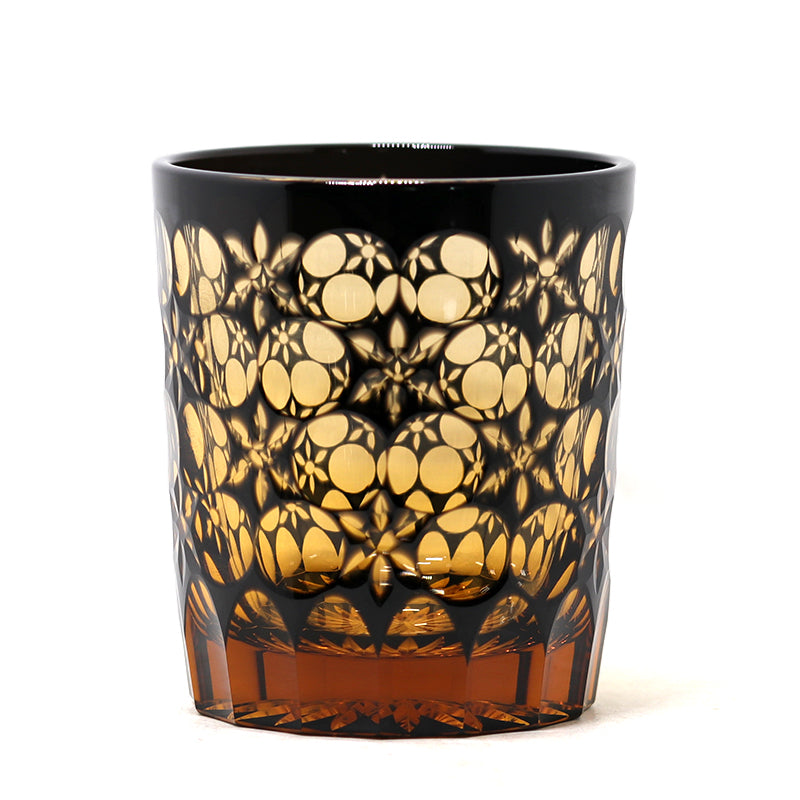 "江戸切子” Edokiriko Gorgeous Brilliance Rock Glass JP-009