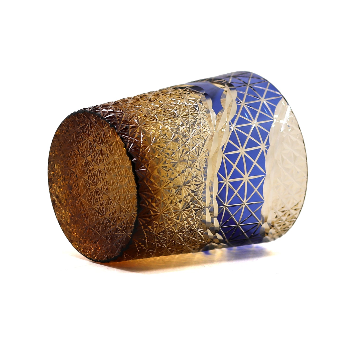 "江戸切子” Edokiriko Gorgeous Brilliance Rock Glass JP-017
