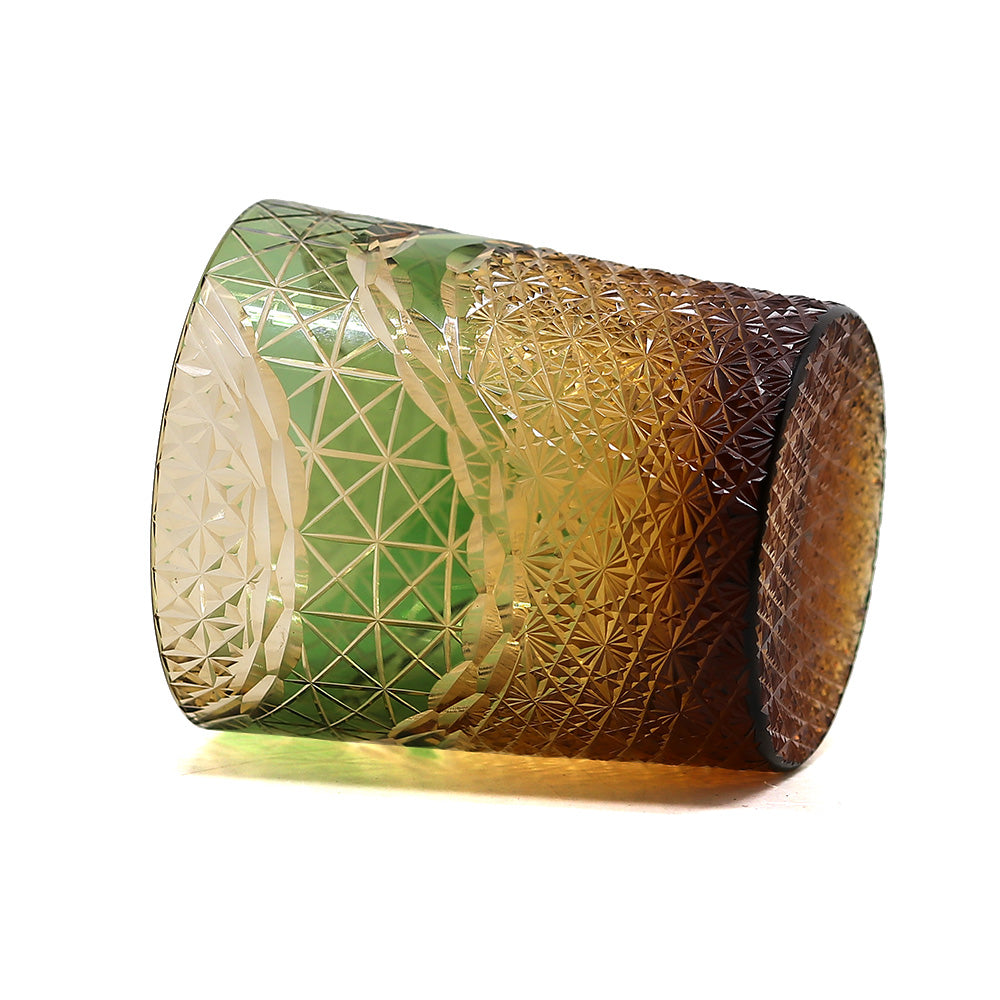 "江戸切子” Edokiriko Gorgeous Brilliance Rock Glass JP-017