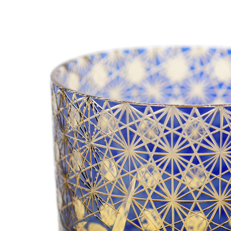 "江戸切子” Edokiriko Gorgeous Brilliance Rock Glass JP-016