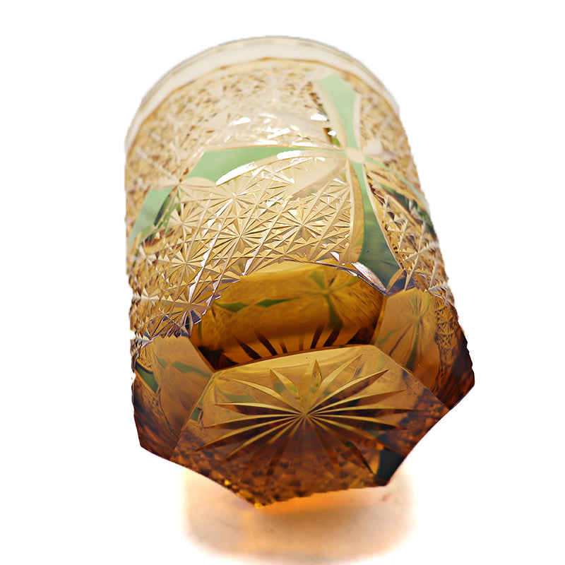 "江戸切子” Edokiriko Gorgeous Brilliance Rock Glass JP-021