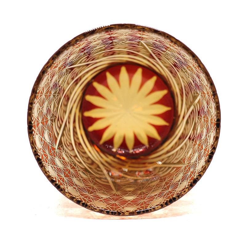 "江戸切子” Edokiriko Gorgeous Brilliance Rock Glass JP-016