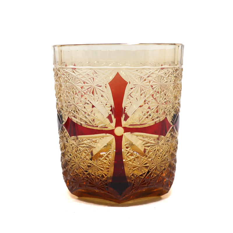 "江戸切子” Edokiriko Gorgeous Brilliance Rock Glass JP-021