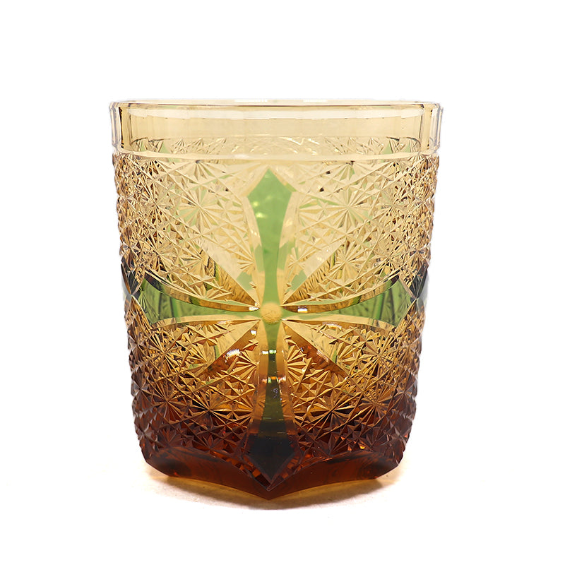 "江戸切子” Edokiriko Gorgeous Brilliance Rock Glass JP-021