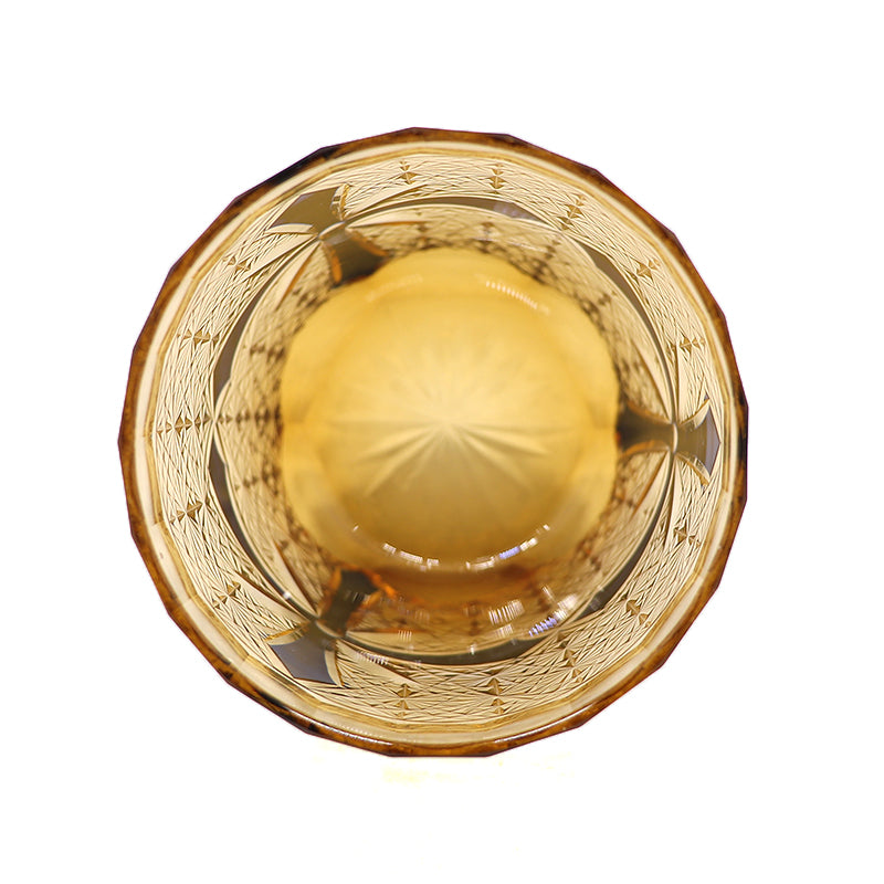 "江戸切子” Edokiriko Gorgeous Brilliance Rock Glass JP-021