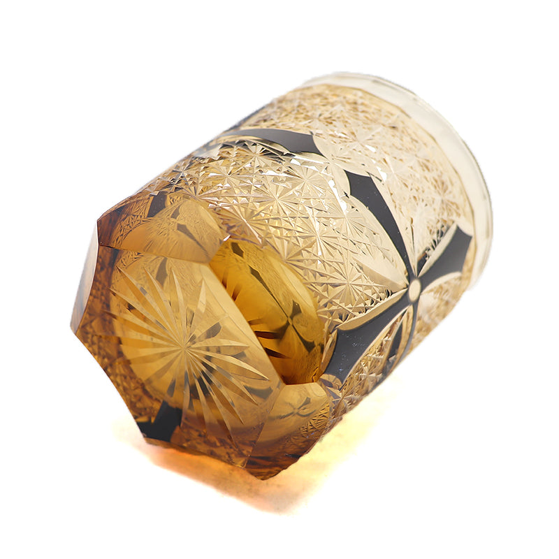 "江戸切子” Edokiriko Gorgeous Brilliance Rock Glass JP-021