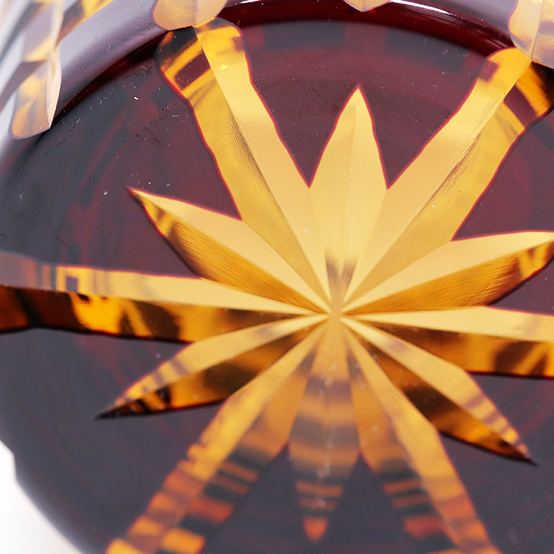 "江戸切子” Edokiriko Gorgeous Brilliance Rock Glass JP-015