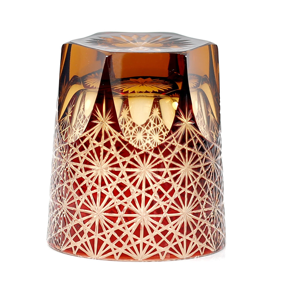 "江戸切子” Edokiriko Gorgeous Brilliance Rock Glass JP-026
