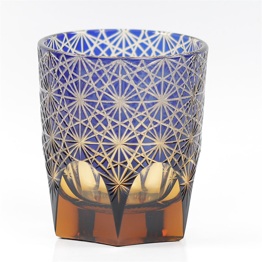 "江戸切子” Edokiriko Gorgeous Brilliance Rock Glass JP-026