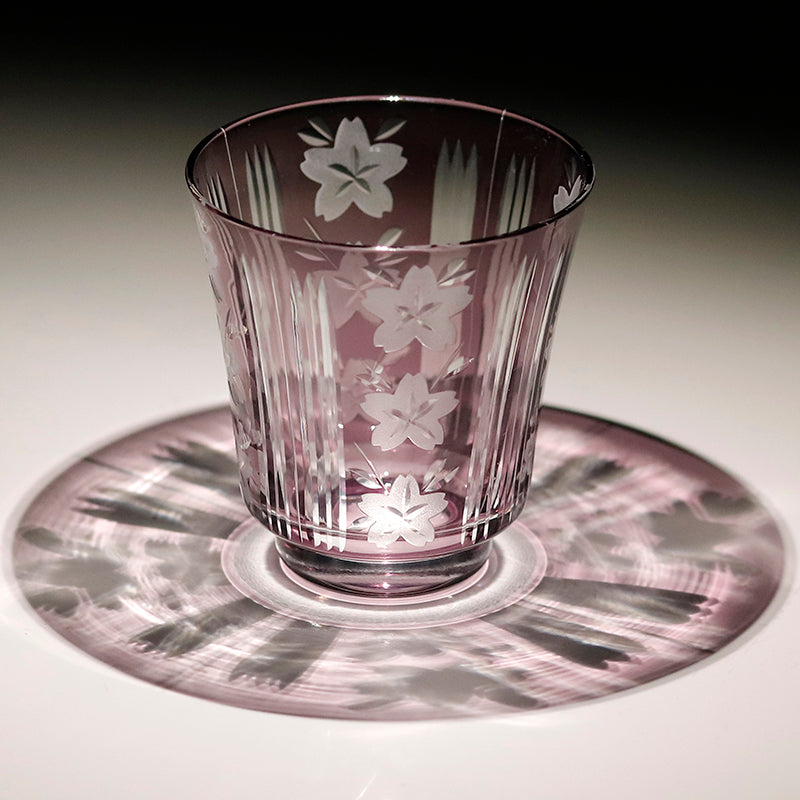 "江戸切子” Edokiriko Gorgeous Brilliance Rock Glass S-2