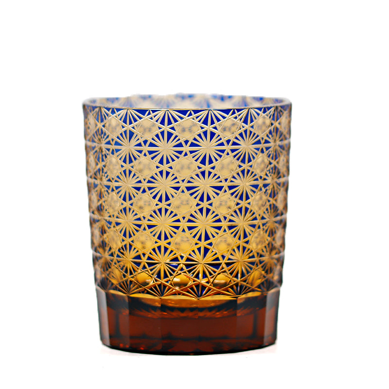 "江戸切子” Edokiriko Gorgeous Brilliance Rock Glass JP-004