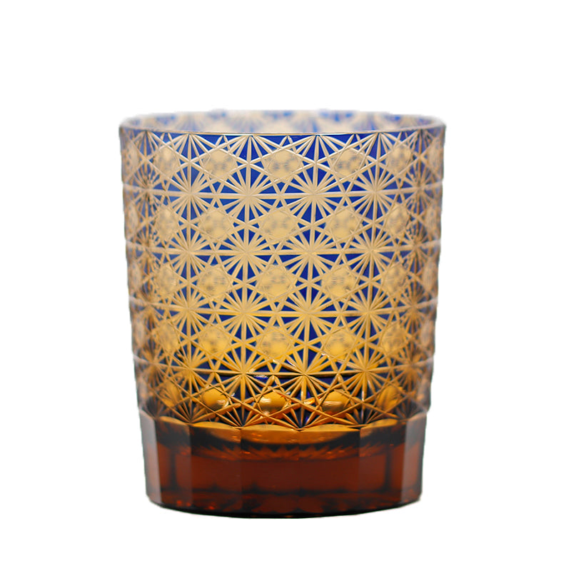 "江戸切子” Edokiriko Gorgeous Brilliance Rock Glass JP-004