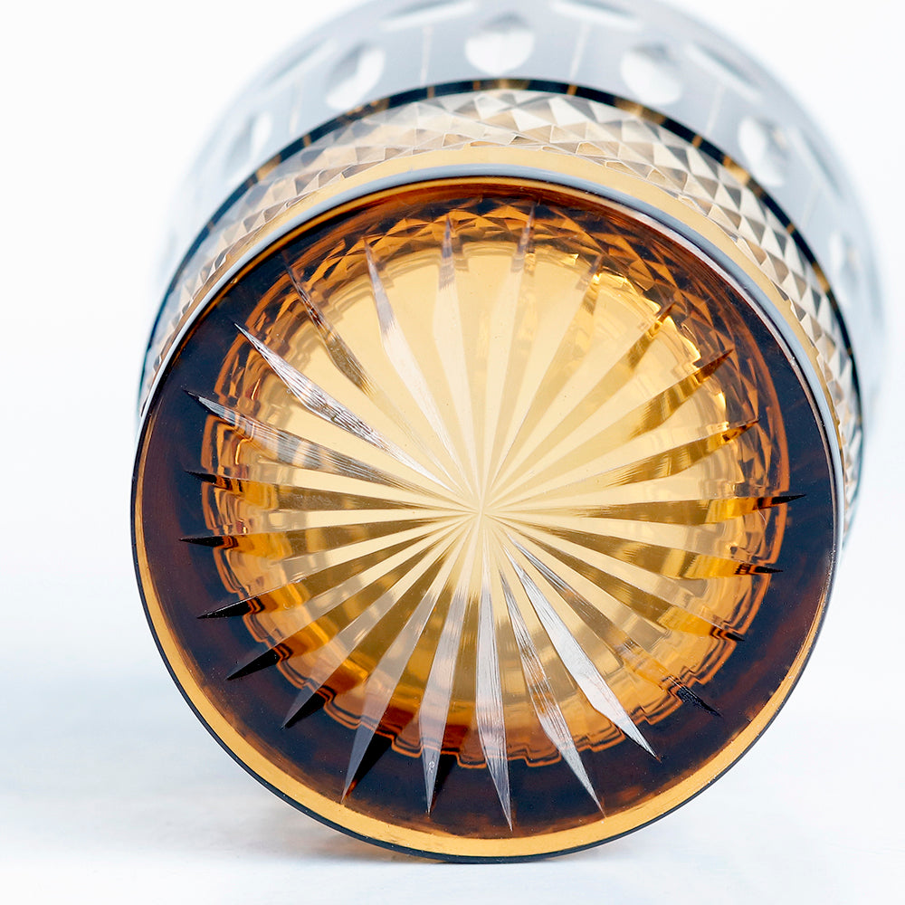 "江戸切子” Edokiriko Gorgeous Brilliance Rock Glass JP-031
