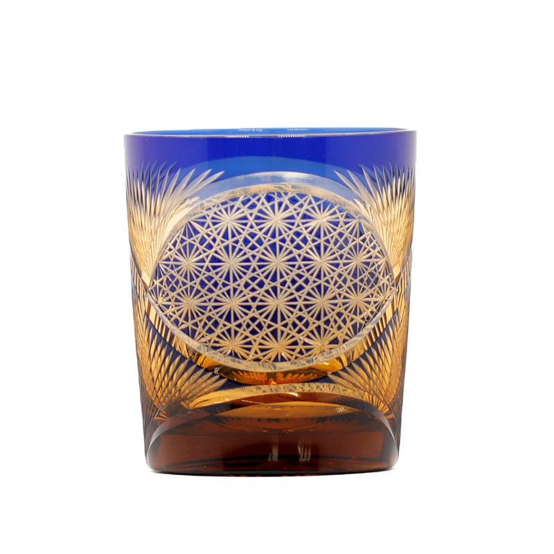 "江戸切子” Edokiriko Gorgeous Brilliance Rock Glass JP-003