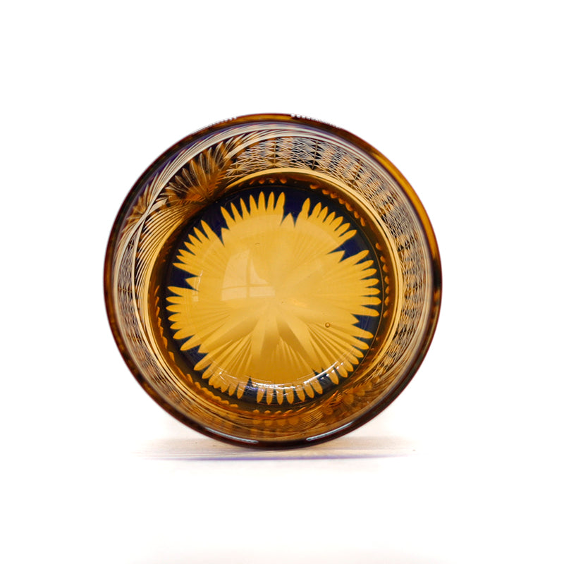 "江戸切子” Edokiriko Gorgeous Brilliance Rock Glass JP-003