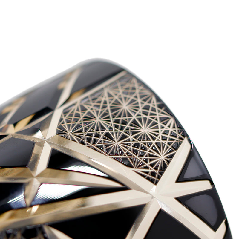 "江戸切子” Edokiriko Gorgeous Brilliance Rock Glass JP-008