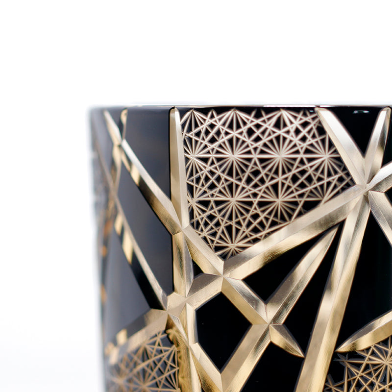 "江戸切子” Edokiriko Gorgeous Brilliance Rock Glass JP-008