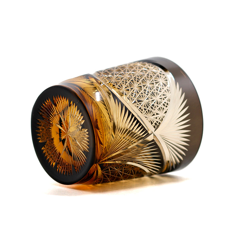 "江戸切子” Edokiriko Gorgeous Brilliance Rock Glass JP-003
