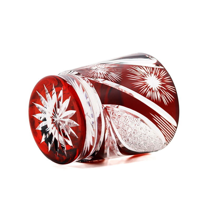 "江戸切子” Edokiriko Gorgeous Brilliance Rock Glass JP-007