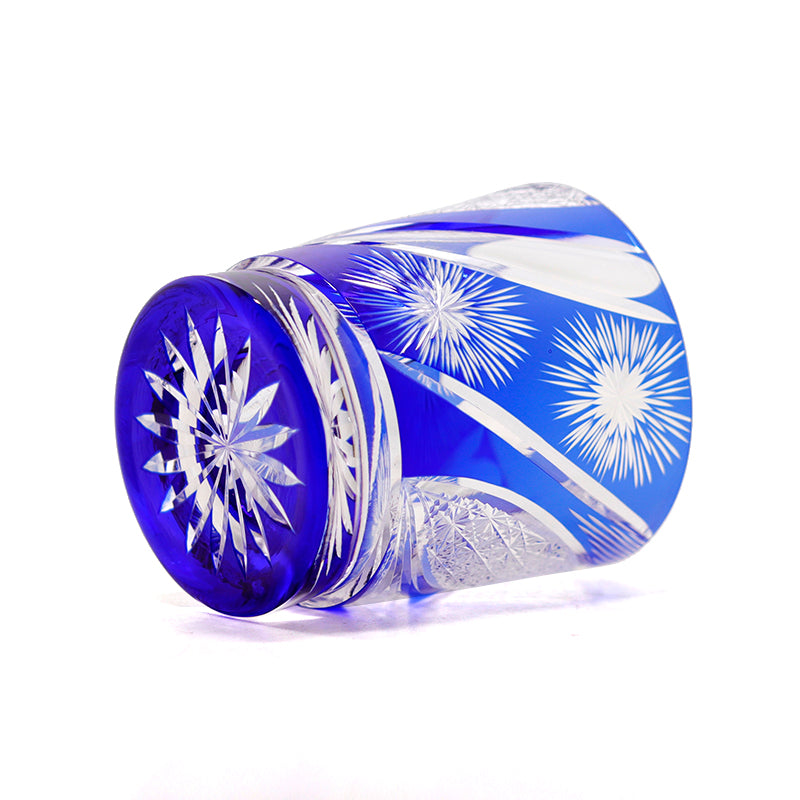 "江戸切子” Edokiriko Gorgeous Brilliance Rock Glass JP-007