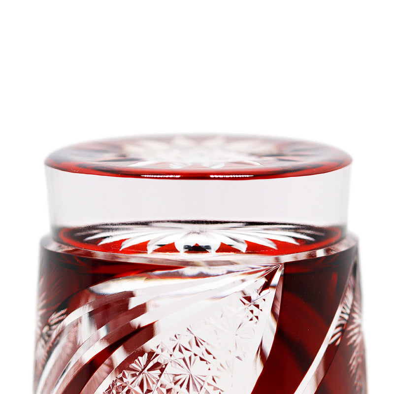 "江戸切子” Edokiriko Gorgeous Brilliance Rock Glass JP-007