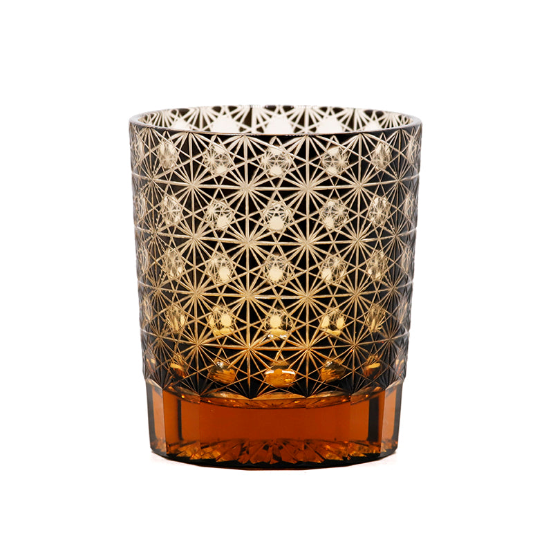 "江戸切子” Edokiriko Gorgeous Brilliance Rock Glass JP-004