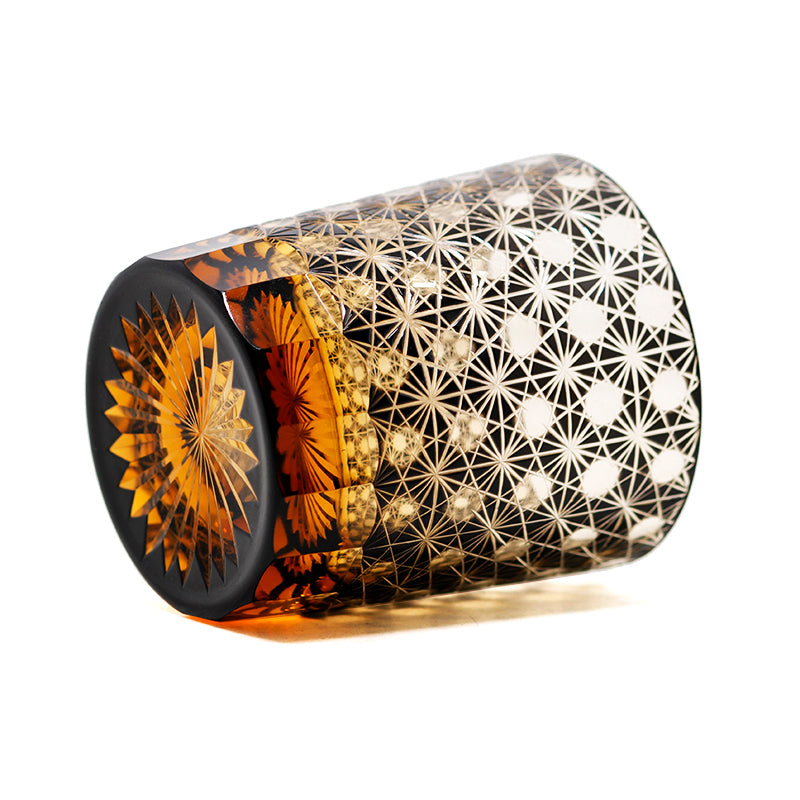 "江戸切子” Edokiriko Gorgeous Brilliance Rock Glass JP-004