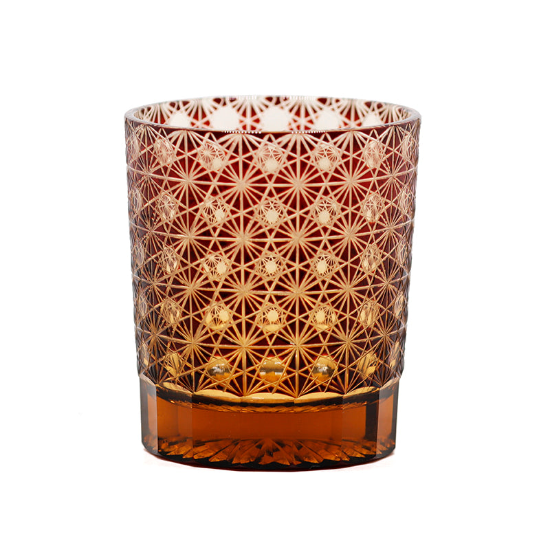 "江戸切子” Edokiriko Gorgeous Brilliance Rock Glass JP-004