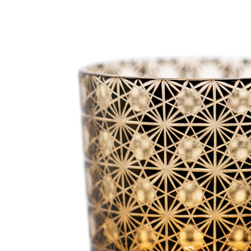 "江戸切子” Edokiriko Gorgeous Brilliance Rock Glass JP-004