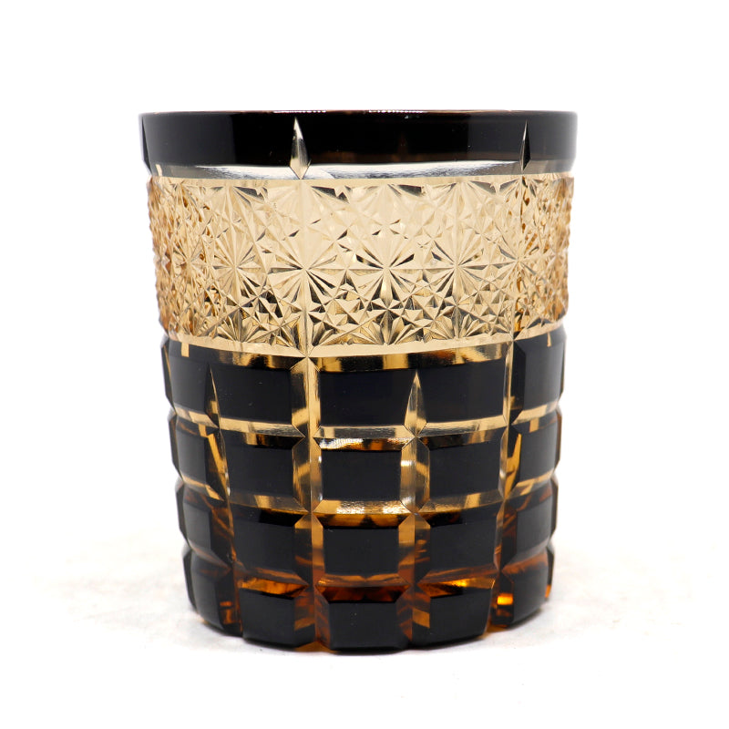 "江戸切子” Edokiriko Gorgeous Brilliance Rock Glass JP-015