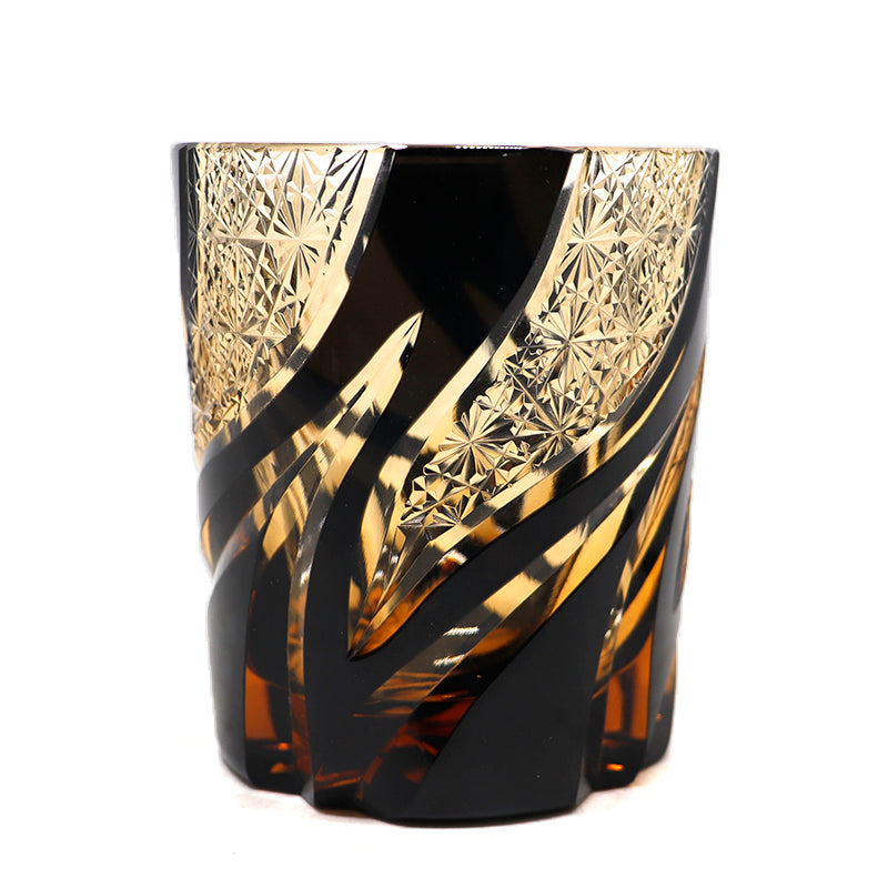 "江戸切子” Edokiriko Gorgeous Brilliance Rock Glass JP-002