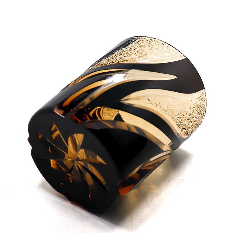 "江戸切子” Edokiriko Gorgeous Brilliance Rock Glass JP-002