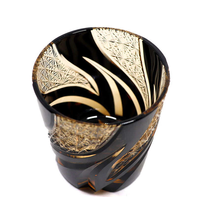 "江戸切子” Edokiriko Gorgeous Brilliance Rock Glass JP-002