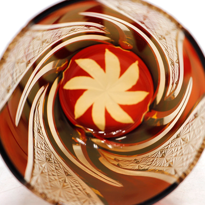 "江戸切子” Edokiriko Gorgeous Brilliance Rock Glass JP-002